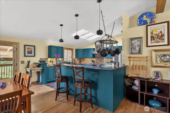 Bar stool seating avail - spacious enough for entertaining!