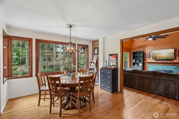Light filled dining space
