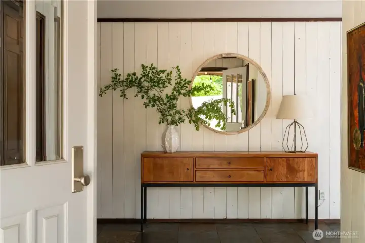 An inviting entry way leads you to the living room