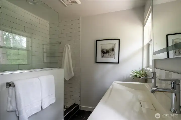 En suite remodeled bathroom