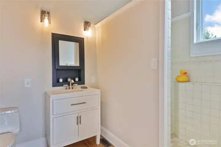 Primary Bathroom with shower.
