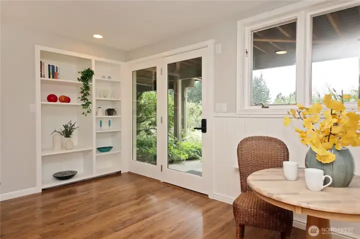Daylight Basement with access to patio/outdoors.