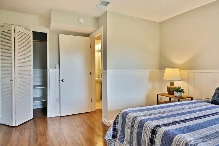 Daylight Basement level bedroom.
