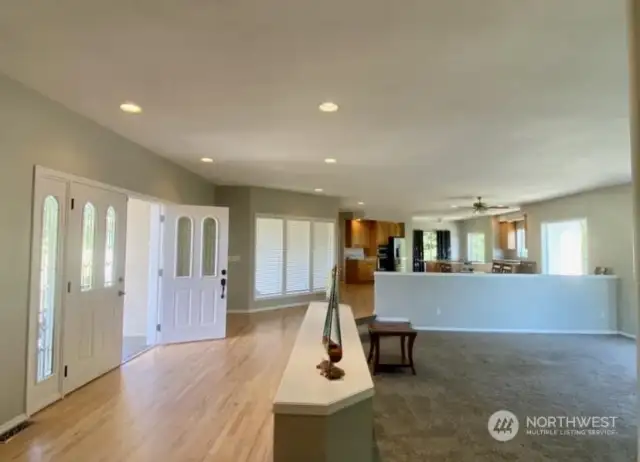 Entry way - open floor plan.