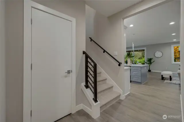LVP flooring throughout the entire main  level.