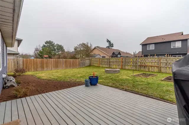 Back deck.