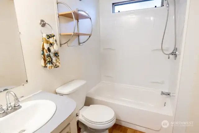 Large main bath near third bedroom.