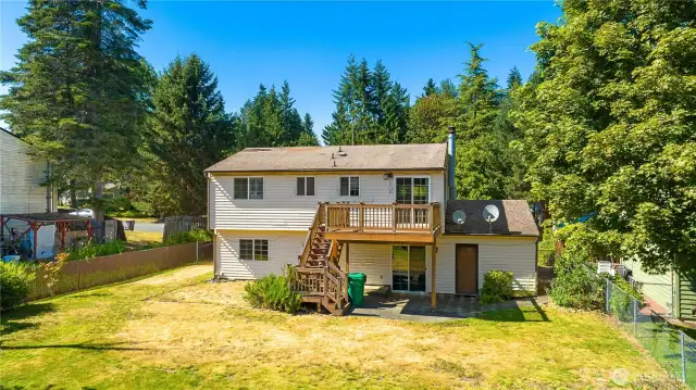 Large deck overlooking your yard