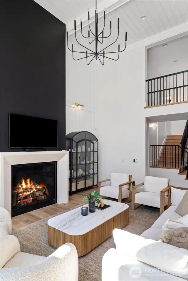 Beautiful flooring, lighting fixtures throught