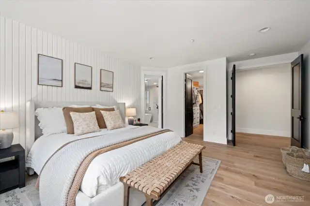 Master with room for larger pieces of furniture
