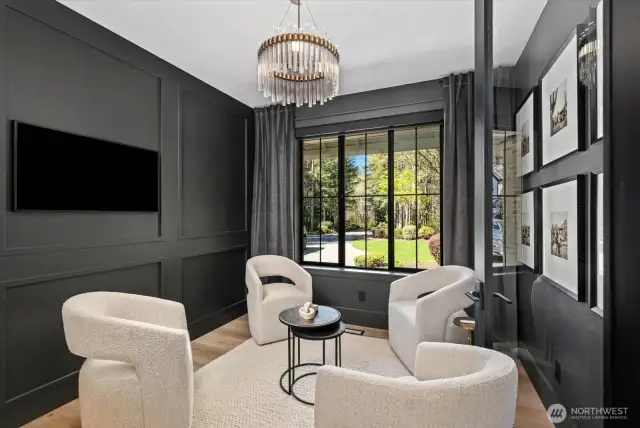 Sitting room; offers cozy spot for intimate conversations