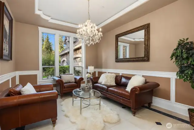 Formal sitting room off the entry