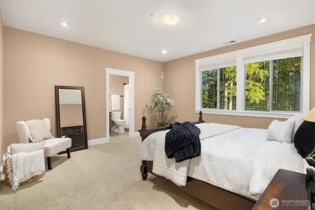 1st Secondary bedroom with private ensuite and walk in closet