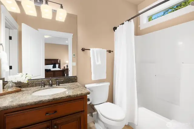 Main hall bath upstairs, one of 3 full bathrooms upstairs
