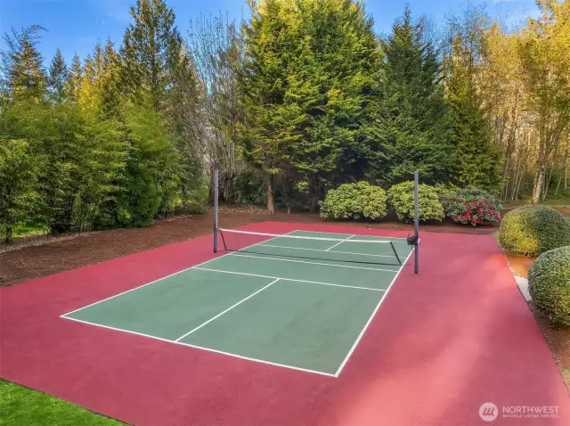 Personal Pickleball court just refinished and ready for play!