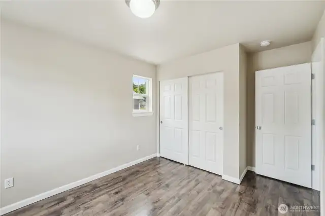 Bedroom 2 with large closet.