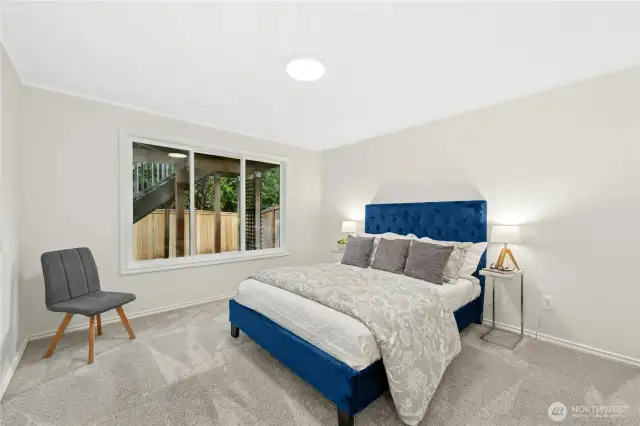 This is the 2nd daylight bedroom complete with its own walk-in closet to the right of this photo!