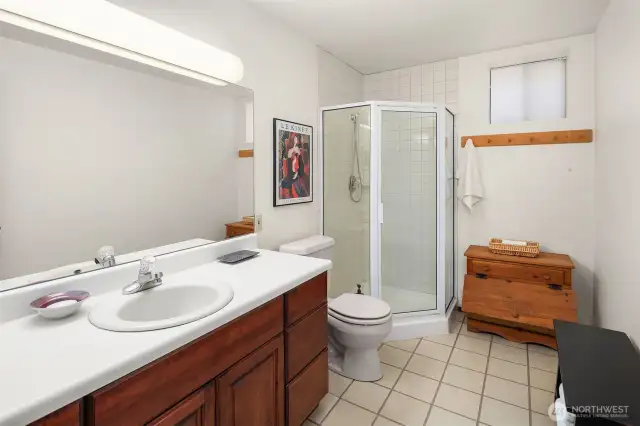 Lower level bath