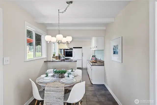 Views into this charming Kitchen - light, bright, with