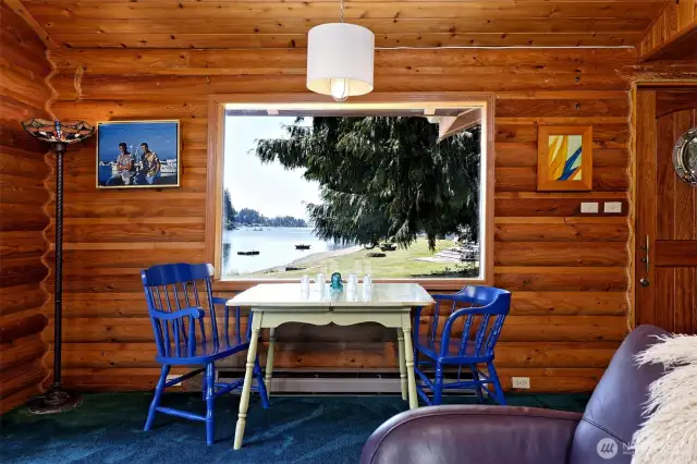 The perfect view from the dining table.
