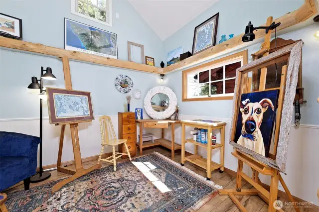 Interior of studio.