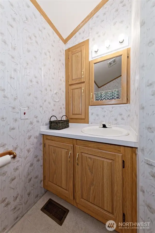 Bathroom sink.
