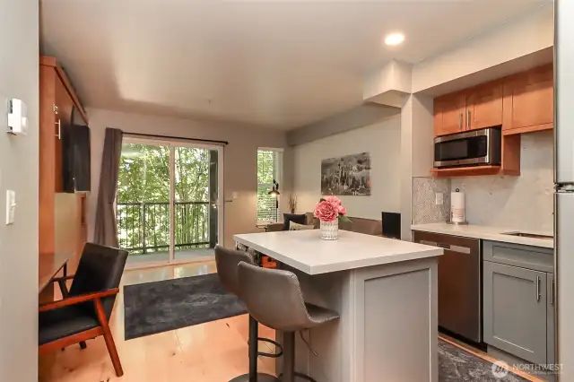 Kitchen and living room