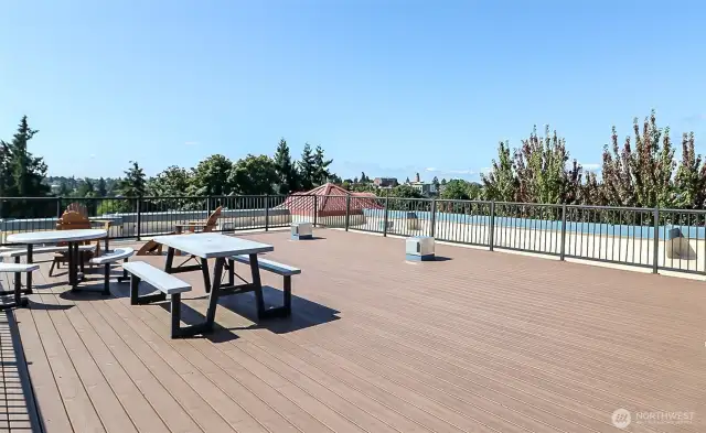 Rooftop provides great views