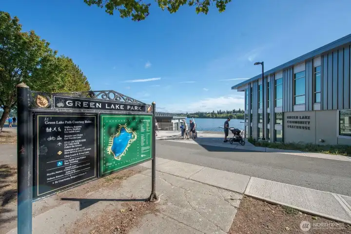Easy access to Greenlake!