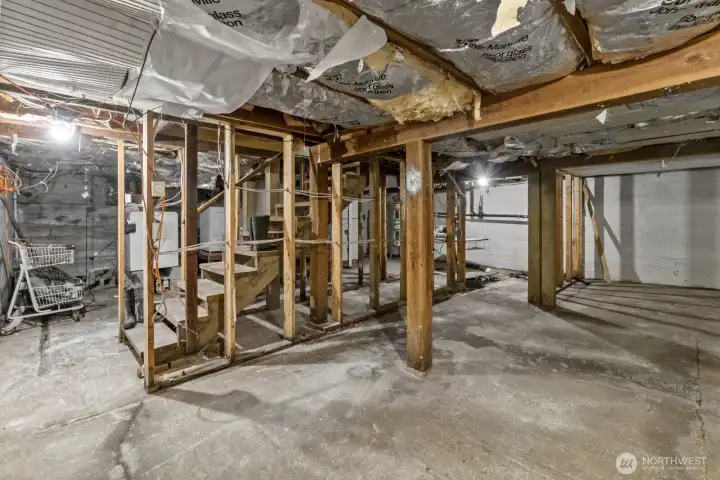 Unfinished basement