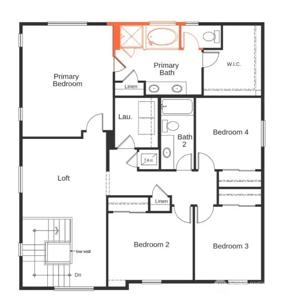 Artist Rendering of 2nd floor.