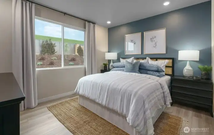 Photo is of a model home in another KB Home location; options and colors may vary based on your selections. Depictions of home, layout, location or other features/options, colors and color scheme, materials, fixtures, etc. are for showing purposes only and may not be included in the purchase price and availability may vary.