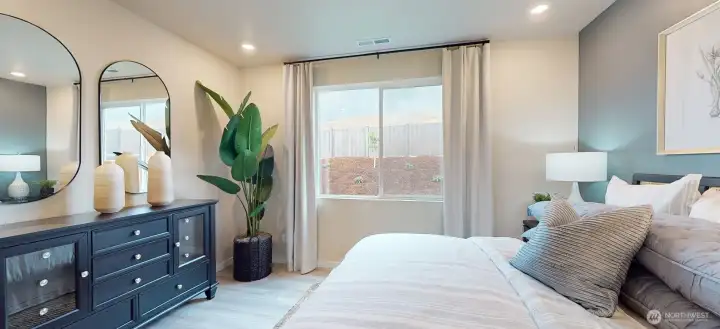 Photo is of a model home in another KB Home location; options and colors may vary based on your selections. Depictions of home, layout, location or other features/options, colors and color scheme, materials, fixtures, etc. are for showing purposes only and may not be included in the purchase price and availability may vary.