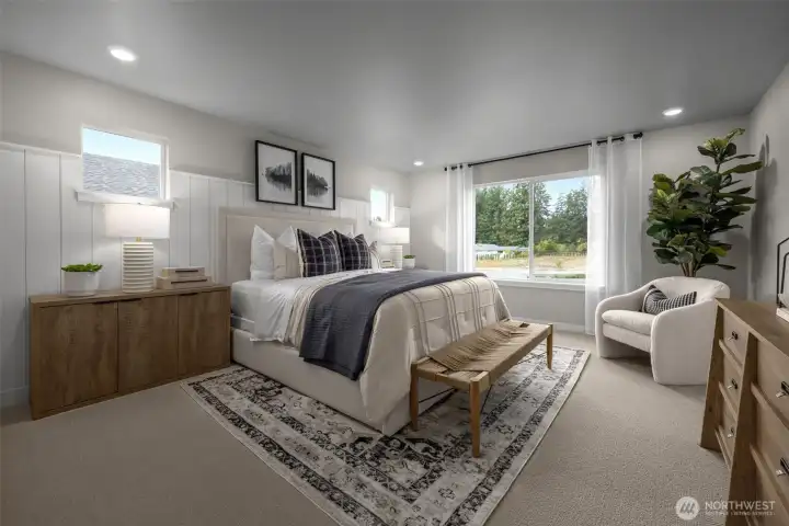 Photo is of a model home at Olympic Springs, KB Home; options and colors may vary based on selections and may include options and features that are not reflected in the list price. Depictions of home, layout, location or other features/options, colors and color scheme, materials, fixtures, etc. are for showing purposes only and may not be included in the purchase price and availability may vary.