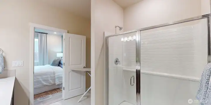 Photo is of a model home in another KB Home location; options and colors may vary based on your selections. Depictions of home, layout, location or other features/options, colors and color scheme, materials, fixtures, etc. are for showing purposes only and may not be included in the purchase price and availability may vary.