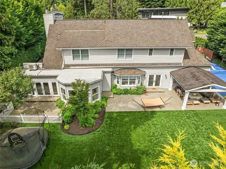 One of the highlights of this retreat is the versatile backyard for both play and relaxation.