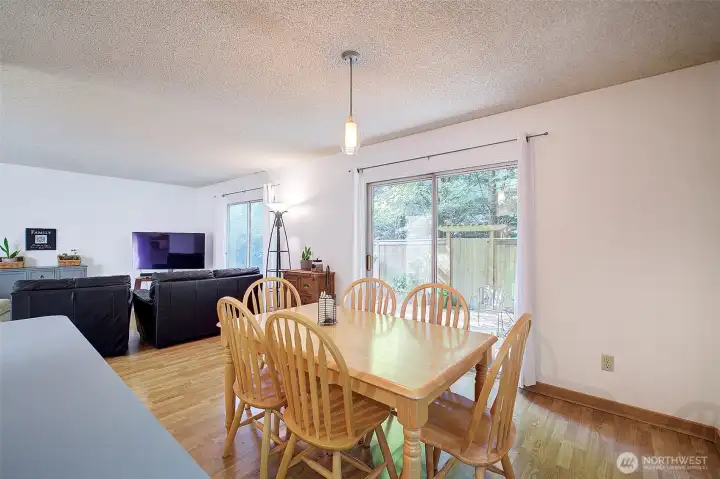 Dining room looking from pass thru bar
