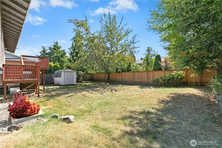 Level, private backyard on oversized 7,841 sqft lot – ideal for entertaining or play