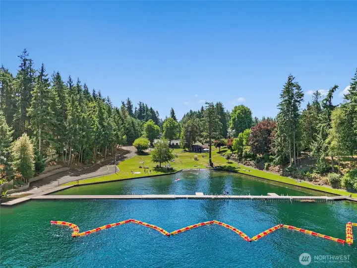 Lake Tapps access with boat launch at Jenks Park.