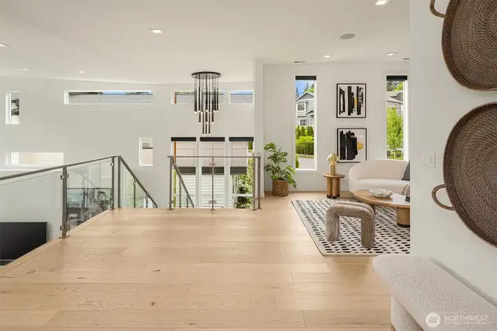 Beautiful white oak floors throughout the home