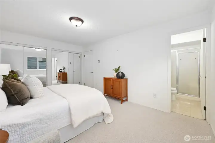 Both bedrooms are large and could easily accommodate a king size bed.