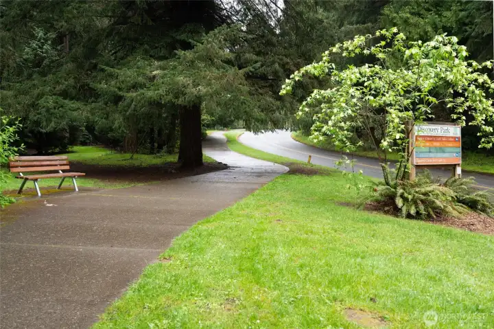 Literally, just steps to 534 acre Discovery Park! With miles of forested trails, big meadows, bluff views and sandy beaches just waiting to be explored.