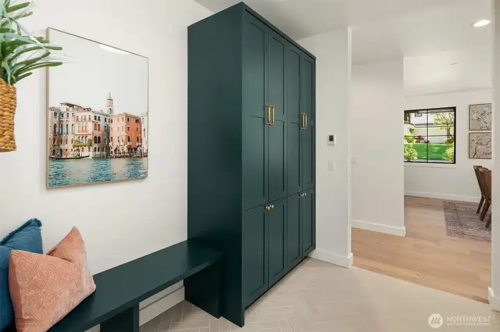 Mud room with tons of storage