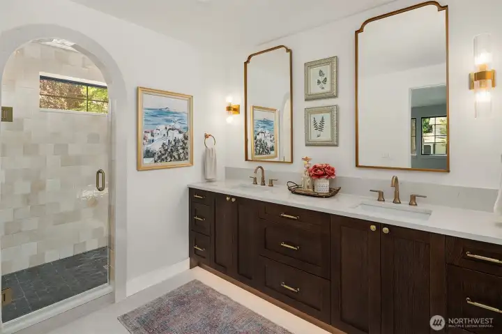 Stunning primary bathroom