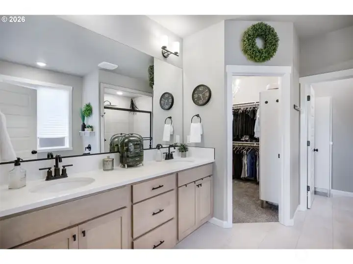 Attached Bathroom- Double Sinks