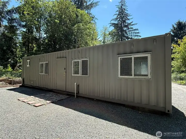Back door of cabin
