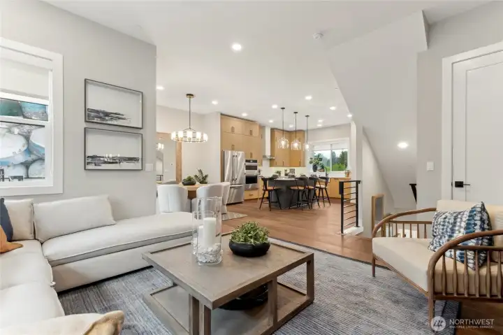 Open concept living Open concept living