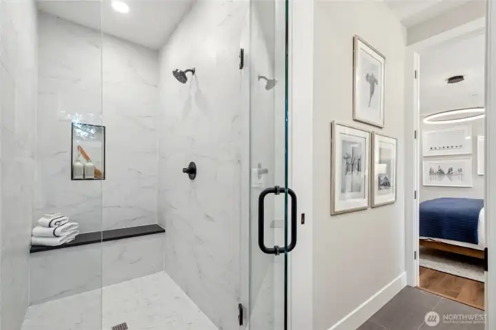 Primary shower Primary shower