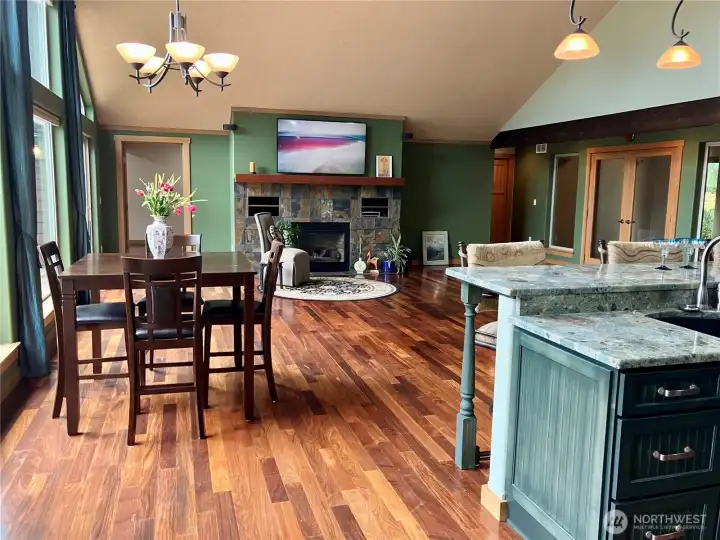 Open concept living Open concept living