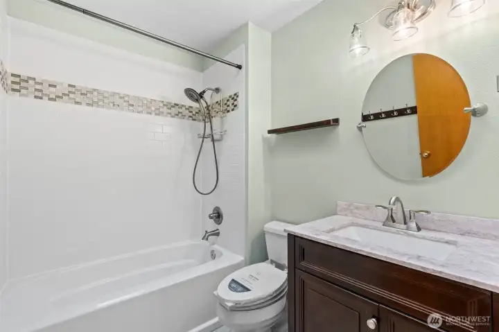 full bath on second floor